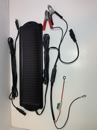 12v Solar panel battery charger. 1.5watt. Boats, atv, motorcycle, trickle charge