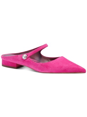 

KATE SPADE NEW YORK Женские розовые кожаные шлепанцы на блочном каблуке Meg Toe 5,5 B, Розовый, K4994