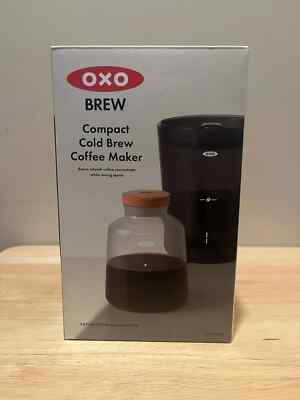 NEW but missing lid - OXO Brew Compact Cold Brew Coffee Maker Black 2 Cups