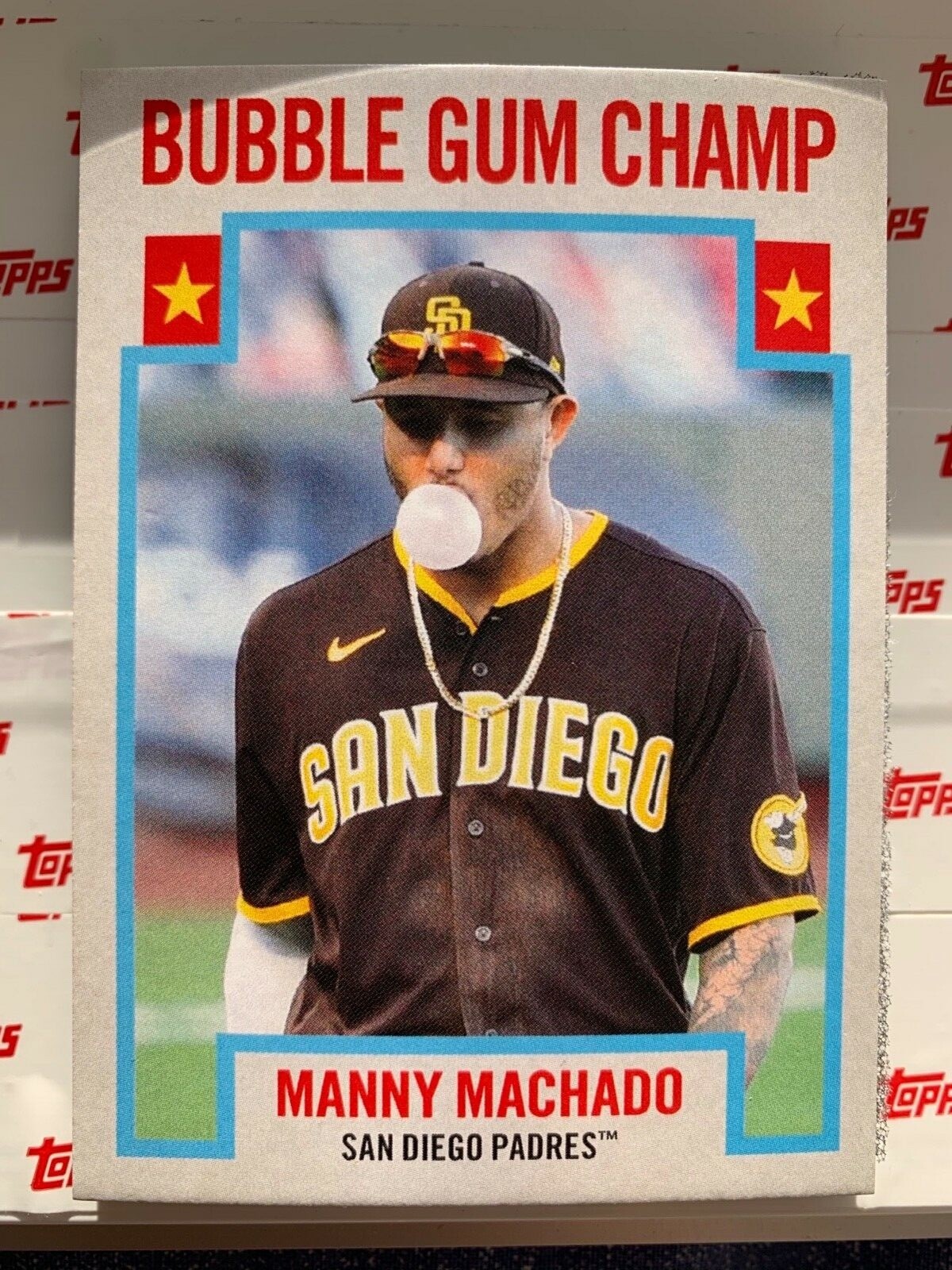 Manny Machado Throwback Thursday 1976 Topps Bubble Gum Champ