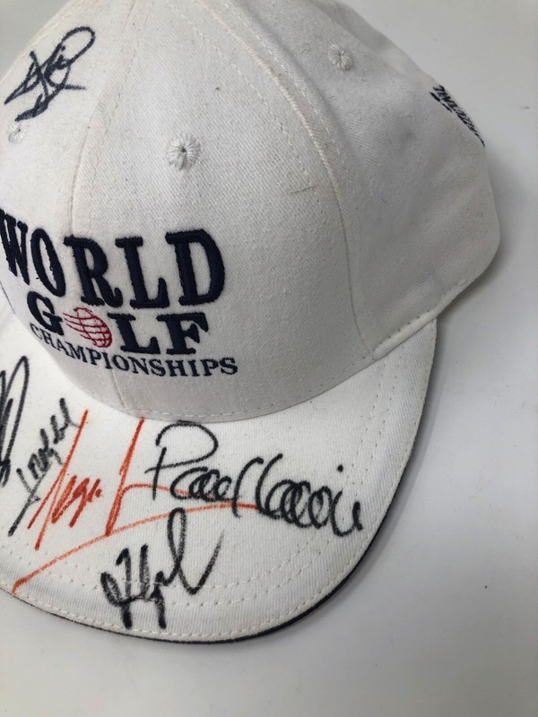 Payne Stewart Multi Signed Hat World Gold Championship Autograph PGA