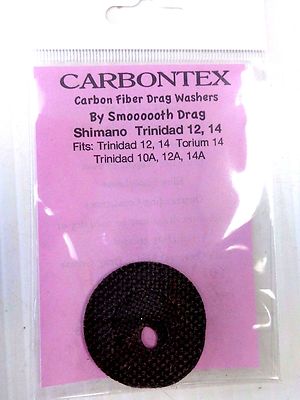 Carbontex Carbon Fiber Drag Washers - SHIMANO TRINIDAD 12, 14, 10A, TORIUM 14