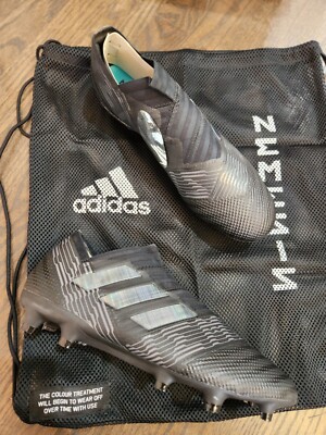 Adidas NEMEZIZ 17+ 360AGILITY FG Soccer cleats Size 9.5 BB3676 BLACKOUT. NEW