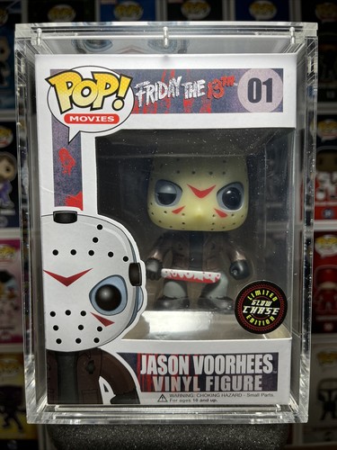 Funko Pop! Jason Voorhees #01 Friday The 13th Glow Chase LE +Magnetic Hardstack