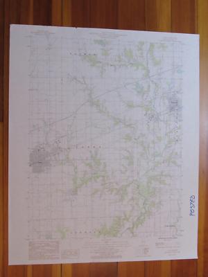 Casey Illinois 1985 Original Vintage USGS Topo Map