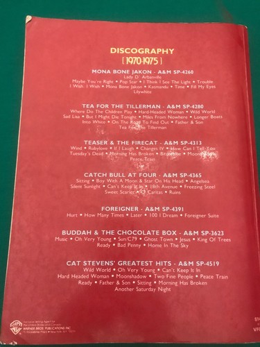 Cat Stevens Complete, Deluxe Edition, Songs From 1970-1975