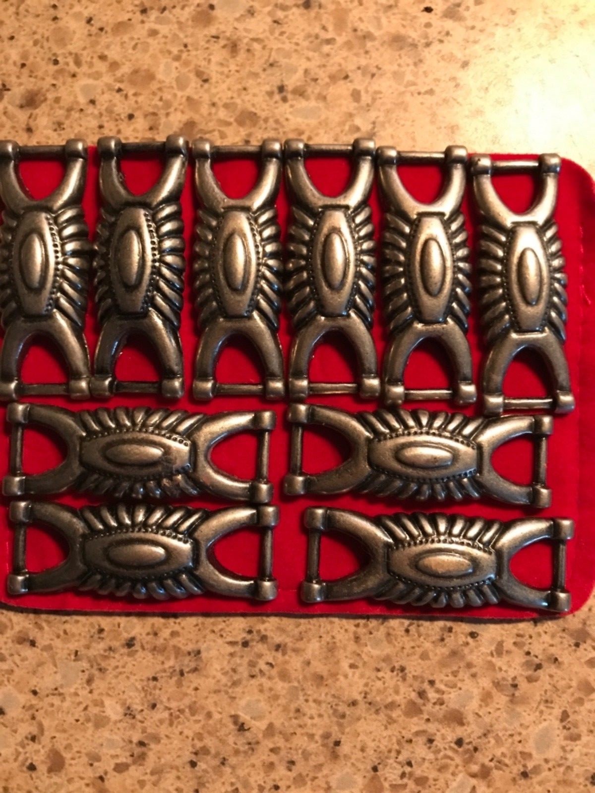 Rare Vintage Lady’s RALPH LAUREN Polo RL Brass Belt Buckle w/10pc  accessories