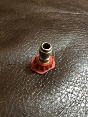 Pressure Washer Quick Connect Nozzle Tip Red 0 Degree Size 4 GPM