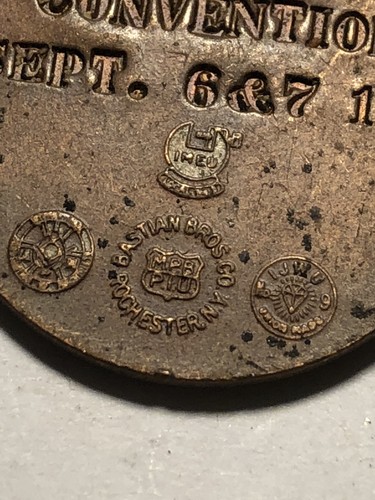 Vintage Medal from the North  Dakota State Federation of Labor-Organized 1953