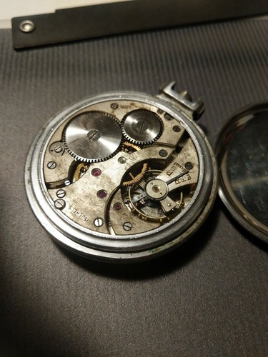 Swiss Solar Rolex Cased Pocket Watch For Parts/ Restoration
