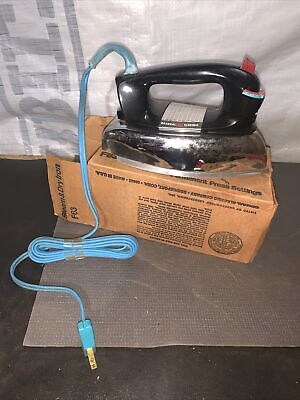 Vintage General Electric IRON! UNTESTED/USED SHAPE! NEEDS SOME CLEANING!