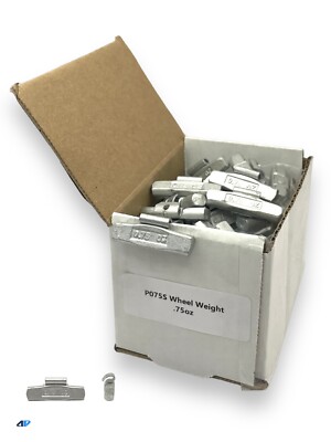 Wheel Balancing Wheel Weights P Type Coated Clip On .75oz Box of 25 P Style
