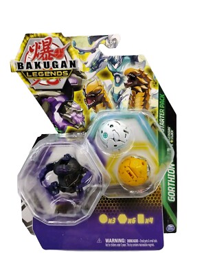 Bakugan Legends Starter 3-Pack, Gorthion Ultra, Leonidas & Viloch Action Figures