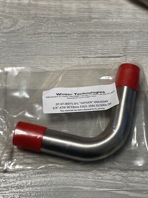 Winter Technologies DT-07-00075-SF1  HNA30349B 3/4''  ATW 90 DEGREE 316 NEW