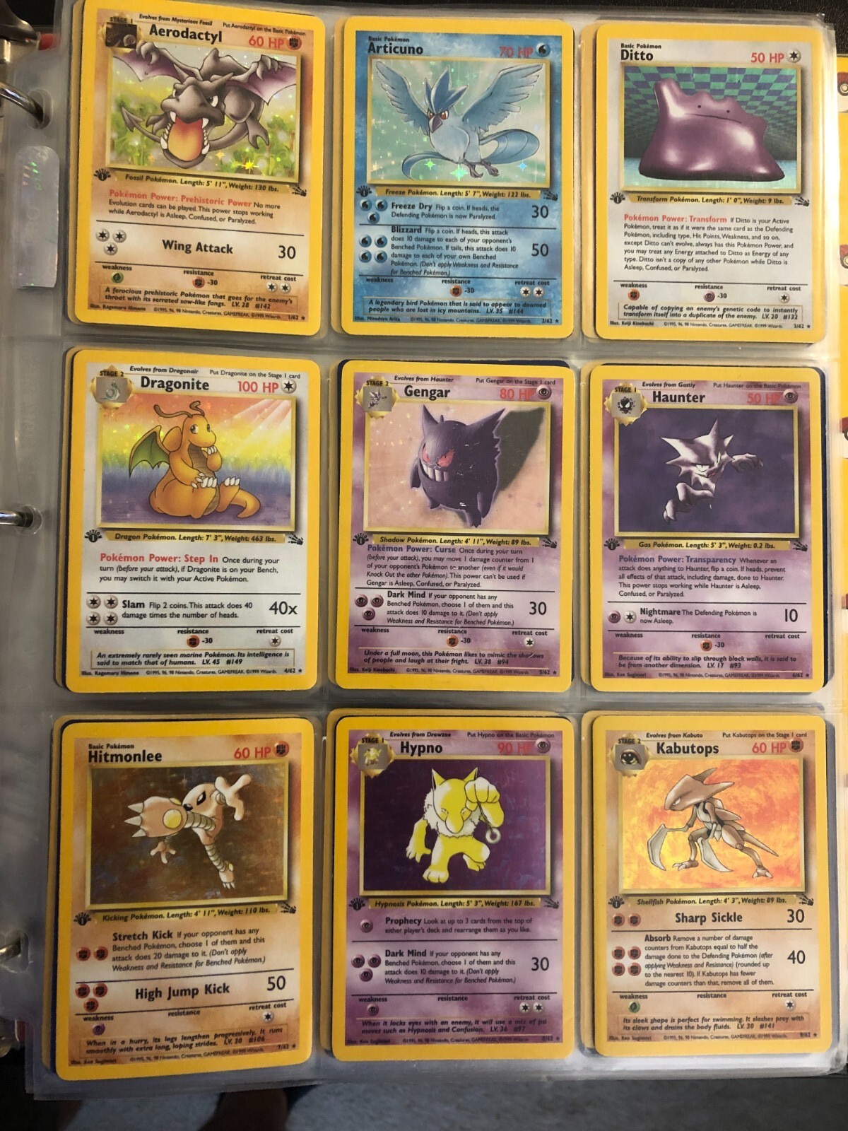 ポケモンカードゲーム pokemon tcg fossil 1ed 3packs set s-l1200.jpg
