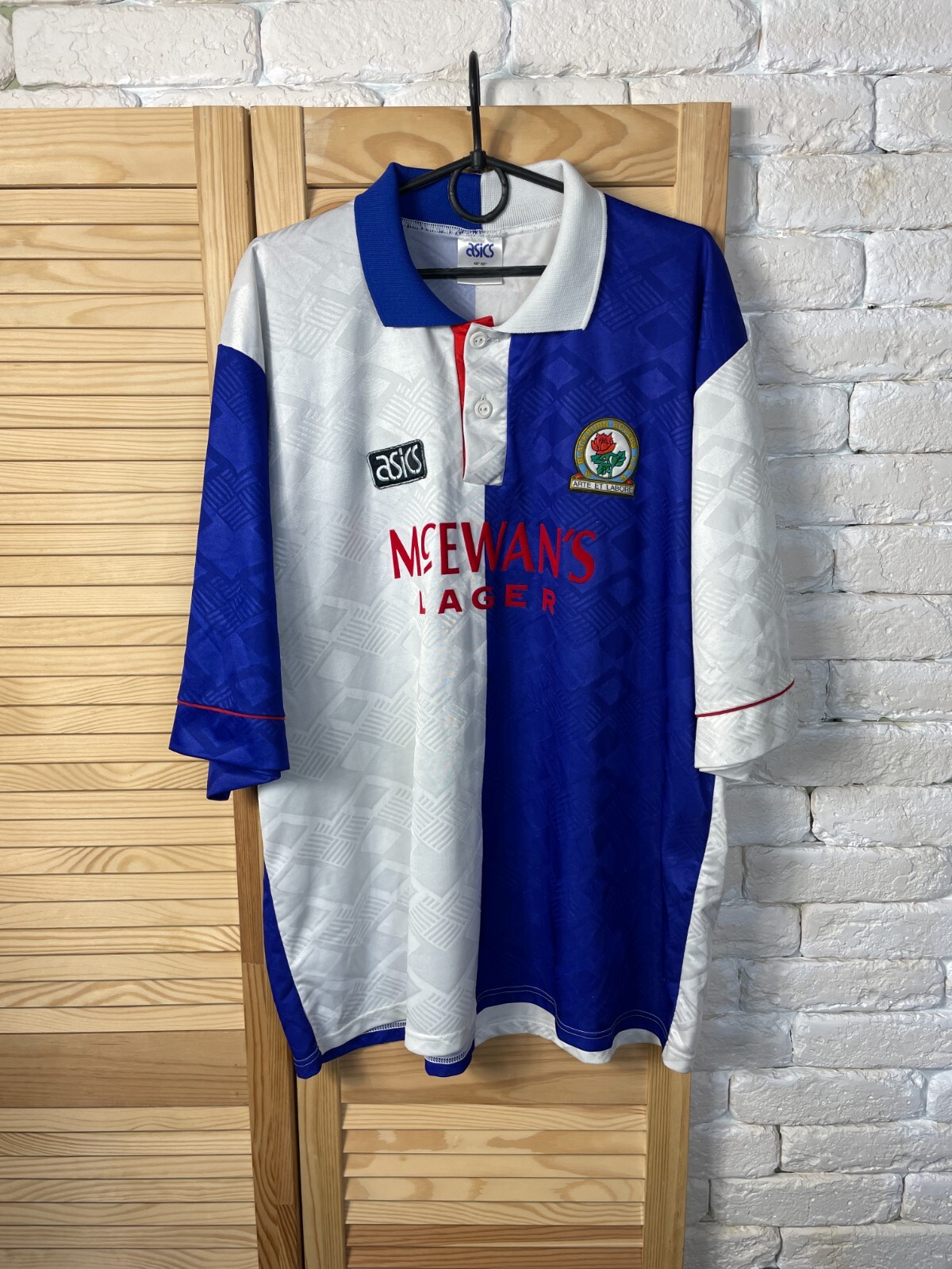 BLACKBURN ROVERS JERSEY HOME FOOTBALL SOCCER SHIRT 1992-94