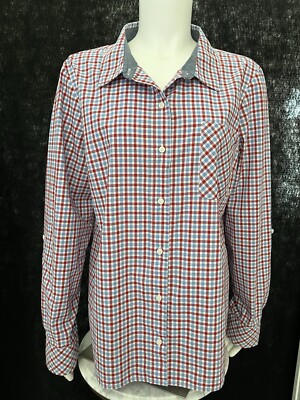 Tommy Hilfiger Women s Long Sleeve Multi Colored Blouse Size XL