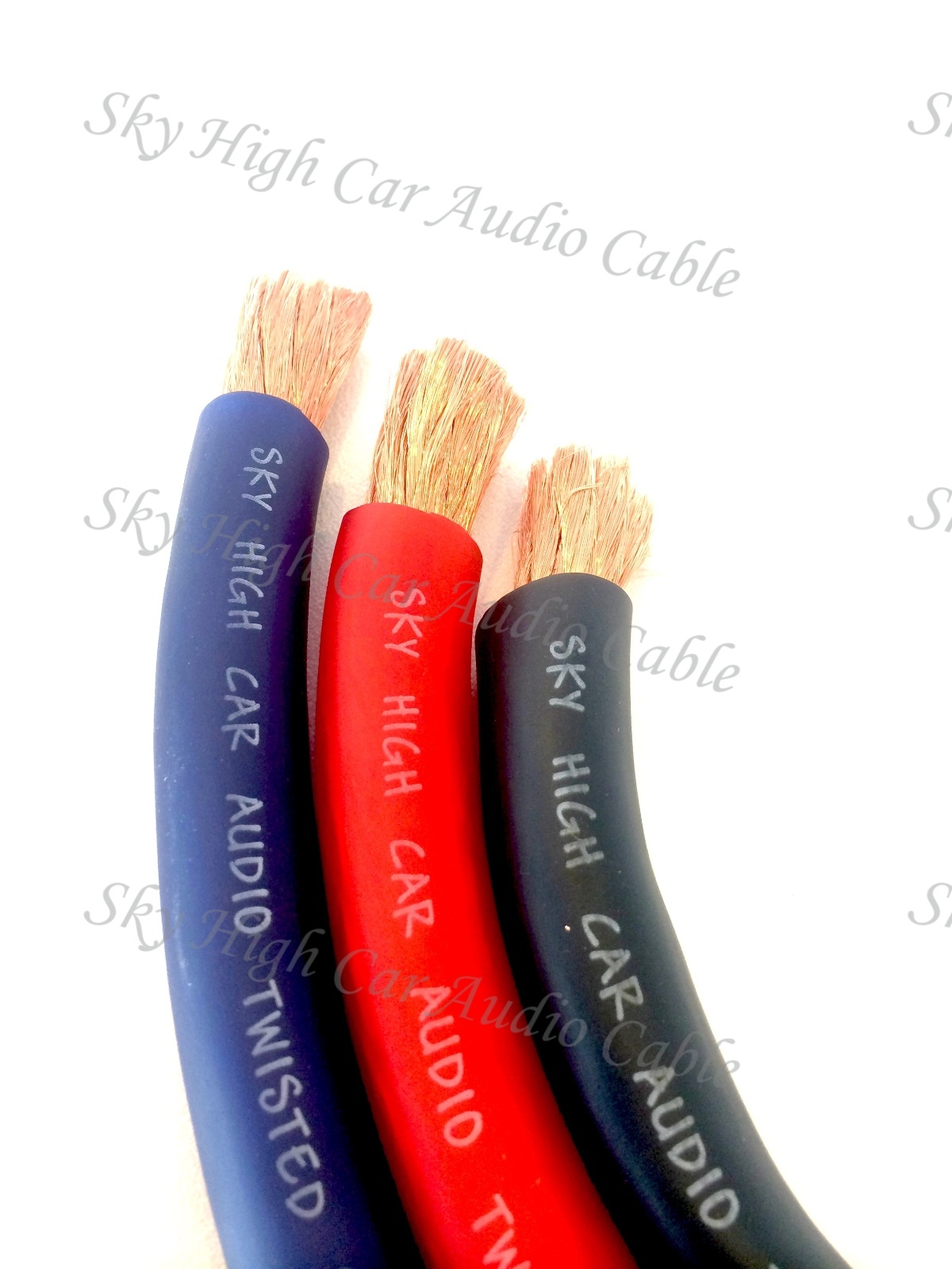 Ofc 2 0 Gauge Awg Orange Power Ground Wire Sky High Car Audio Sold By The Foot Ebay