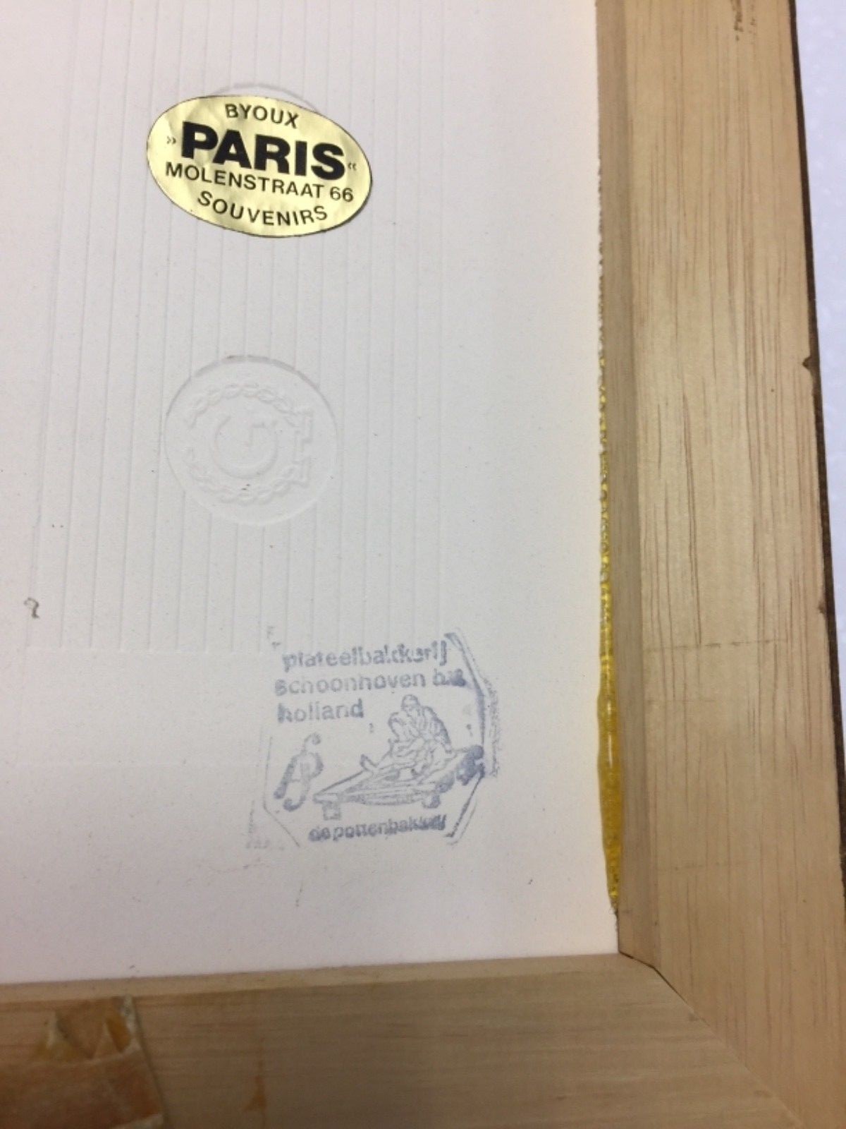 Dutch Delft Decorative Tile of Plateelbakkerij Schoonhoven Hill Nijmegen