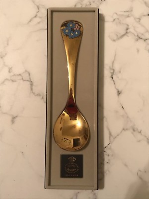 GEORG JENSEN DENMARK VINTAGE ANNUAL 1983 STERLING SILVER SPOON .