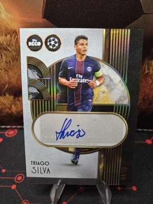 Topps Deco UCC Thiago Silva /10 Autograph Black – PSG