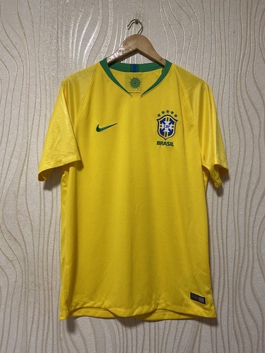 BRAZIL 2018 2019 HOME FOOTBALL SHIRT SOCCER JERSEY NIKE