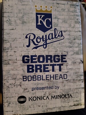GEORGE BRETT #5 3000th HIT KC ROYALS BOBBLEHEAD-KONICA MINOLTA-NEW IN BOX