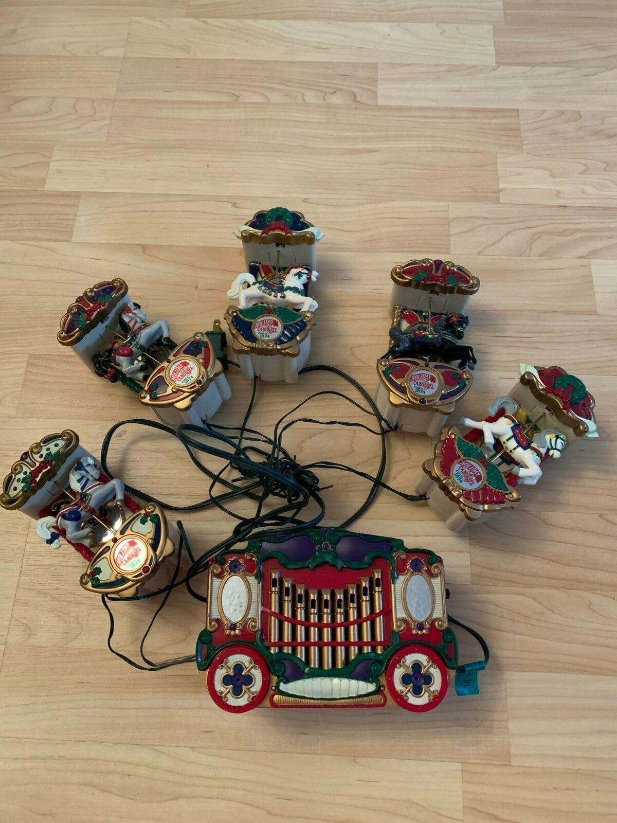 Vintage Mr Christmas Lighted Holiday Carousel Circa 1874 Vintage Mr Christmas Lighted Holiday Carousel Circa 1874