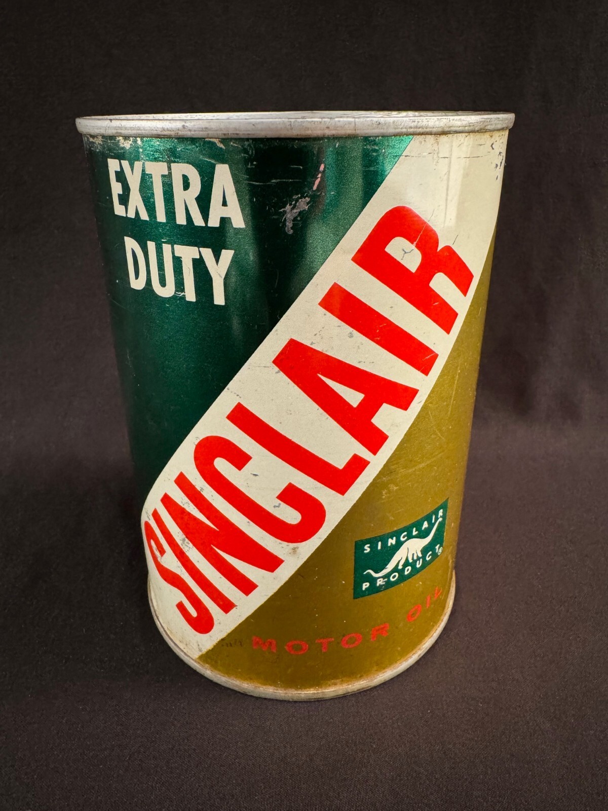 人気の贈り物が大集合 SINCLAIR NOS VINTAGE EXTRA METAL FULL QUART 1 OIL MOTOR DUTY その他