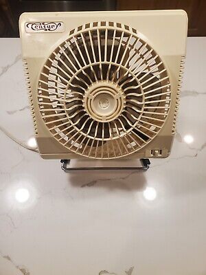 Vintage Century 8'' Table Fan 2 speed  Mid Century Modern Style Antique Square 