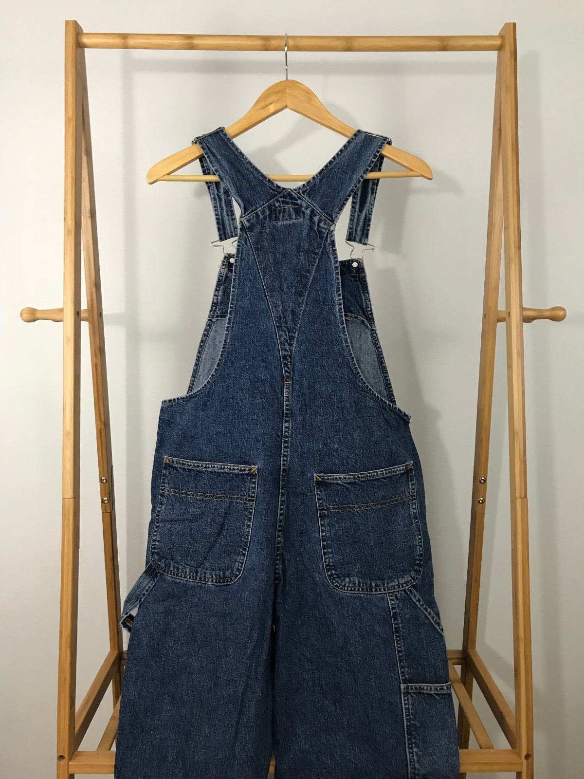 Polo Jeans Co. Ralph Lauren Vintage Bib Overalls Denim Button Fly Sz S