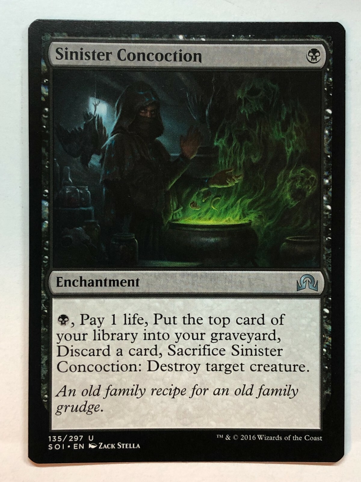 Sinister Concoction 2x FOIL SOI MTG Shadows Over Innistrad Uncommon MINT black Sinister Concoction 2x FOIL SOI MTG Shadows Over Innistrad Uncommon MINT black