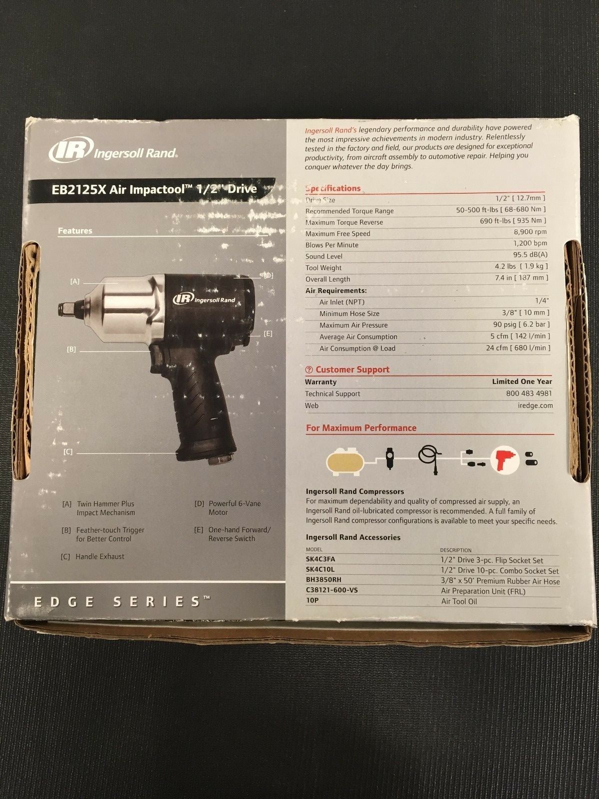 NEW INGERSOLL RAND EB2125X 1/2