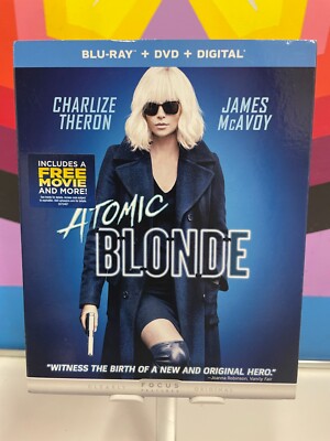 Atomic Blonde Blu-ray Charlize Theron NEW w/slipcover