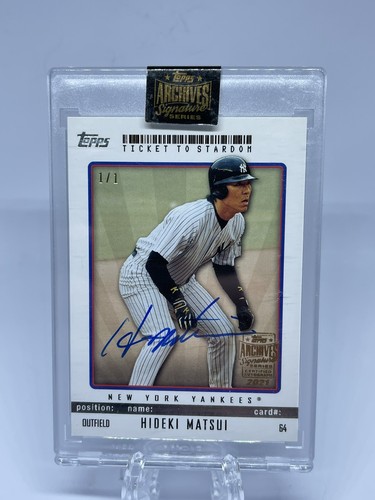 松井秀喜 1of1 matsui hideki topps 1/1 Auto 松井秀喜 1of1 matsui hideki topps 1/1 Auto - メルカリ