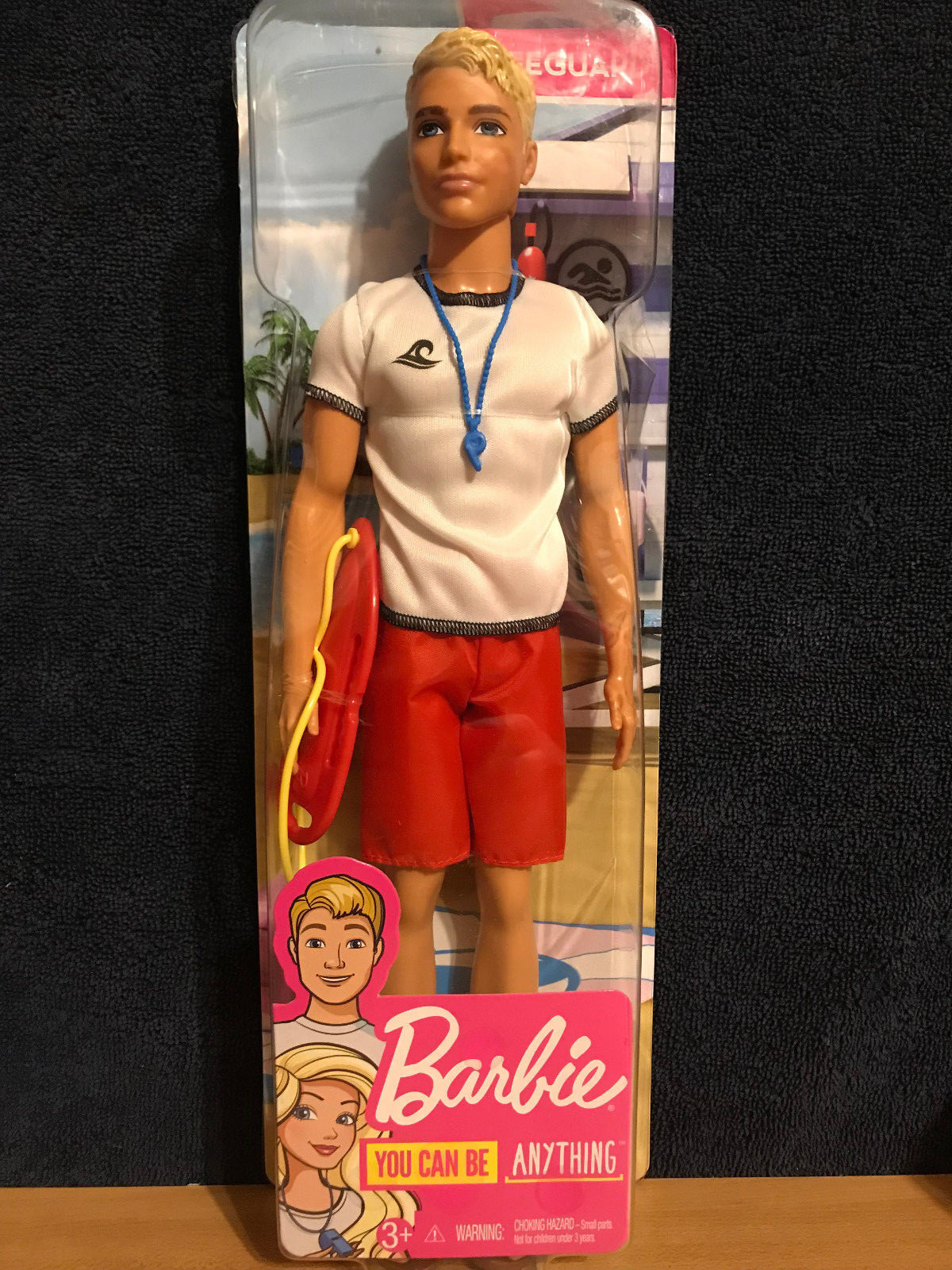 Barbie You Can Be Anything Careers Ken Lifeguard Doll - New