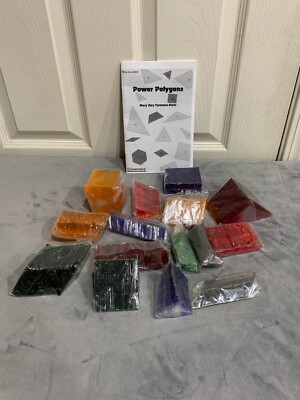 New 450 Vintage Cuisenaire Acrylic Power Polygons Blocks Educational School Toy