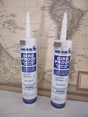 BIRD-X Bird Proof NonToxic Transparent Gel Repellent Deterrent 10-Ounce -2 Pack