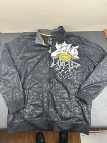 Vintage Ecko UNLTD. Actual Factual Graffiti Track Jacket Men Vintage Ecko UNLTD. Actual Factual Graffiti Track Jacket Men