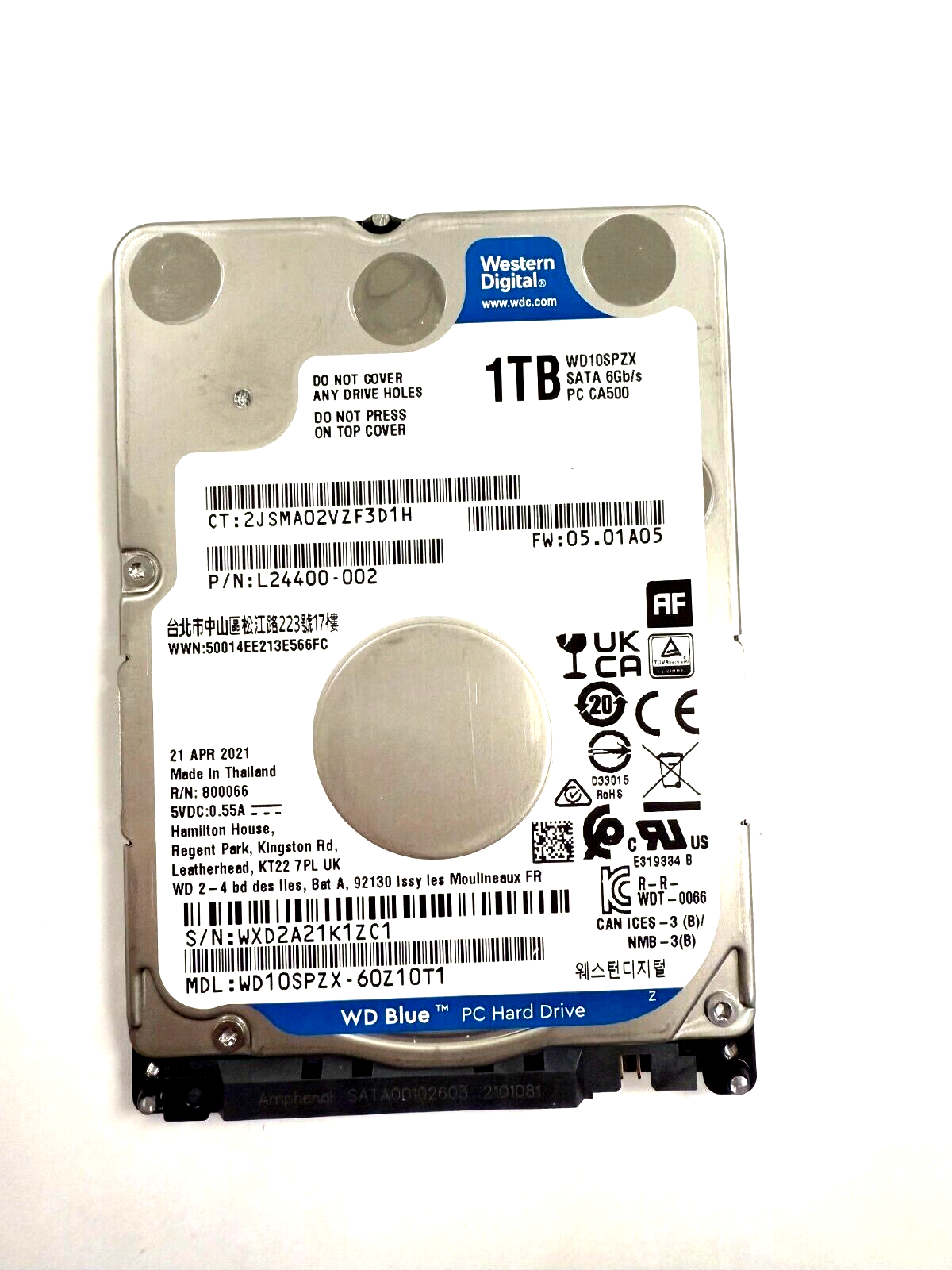 Western Digital WD Blue 6TB HDD 2台セット WD60EZAZ-00ZGHB0 WX21D Western Digital 6TB | eBay