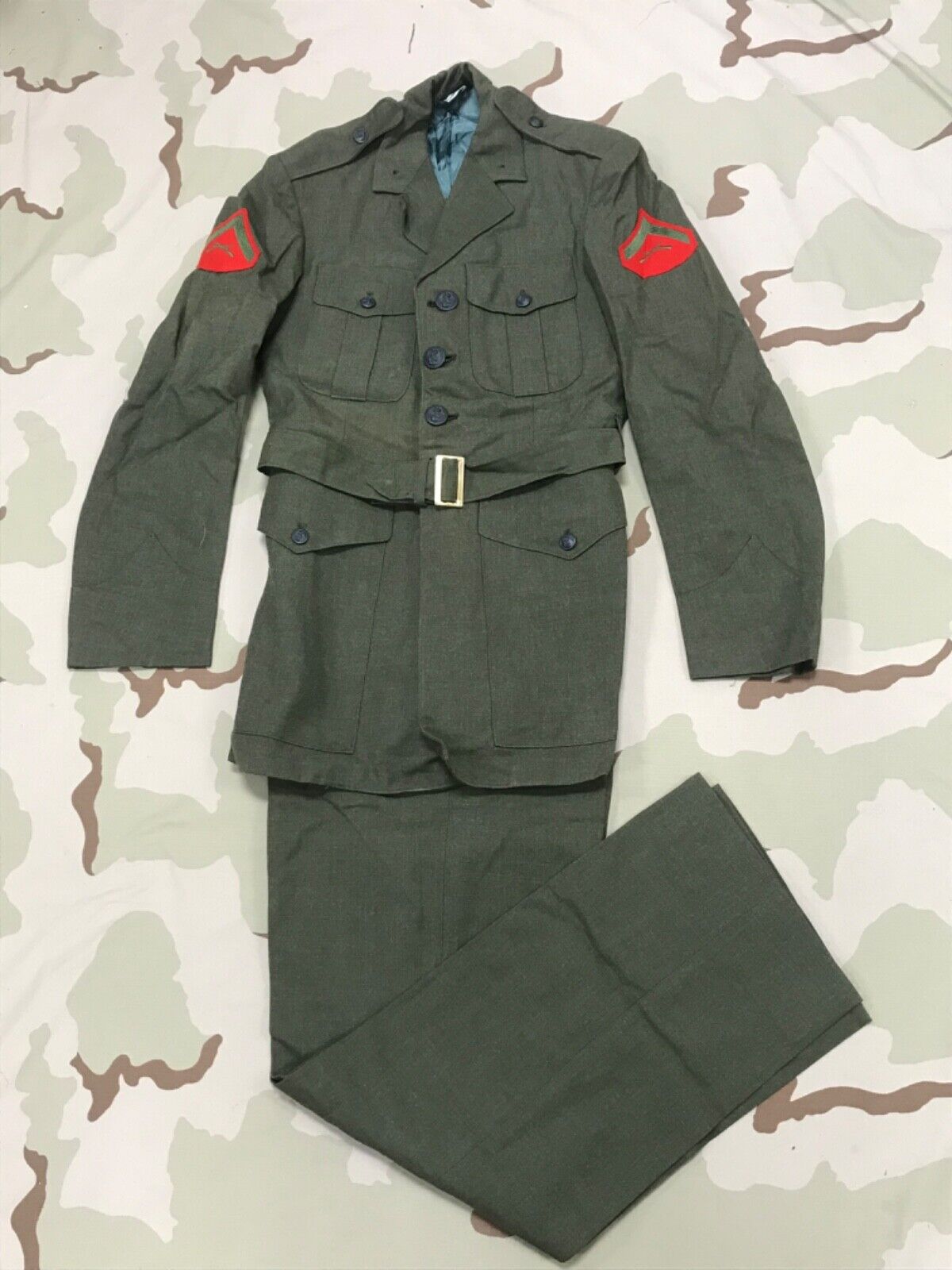 Vintage US Marine Corps Alpha Charlie Dress Green Uniform Vintage US Marine Corps Alpha Charlie Dress Green Uniform