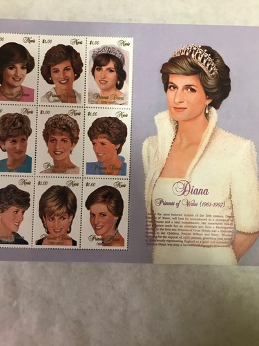 Vintage Diana Princess Of Wales 1961-1997 Memorial Stamp From Mystic Stamp   # 2