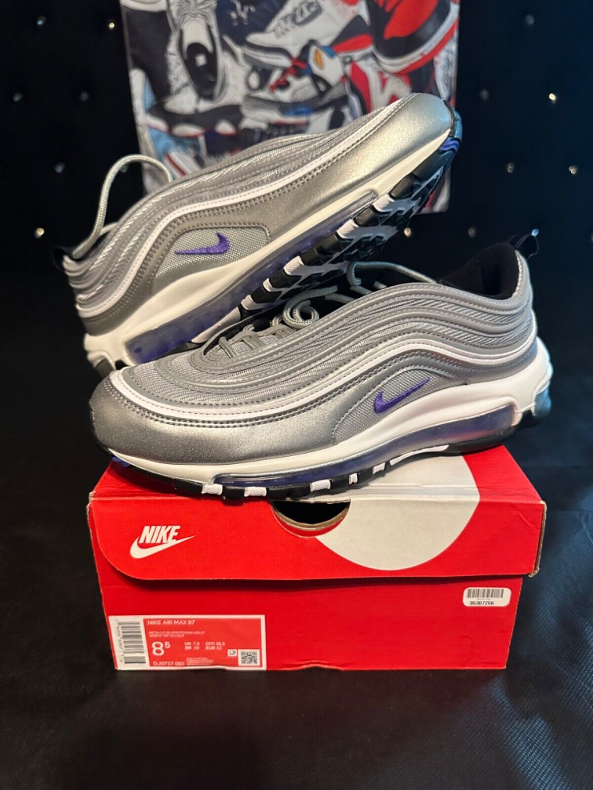Size 8.5 - Nike Air Max 97 Silver Violet 194958828073| eBay