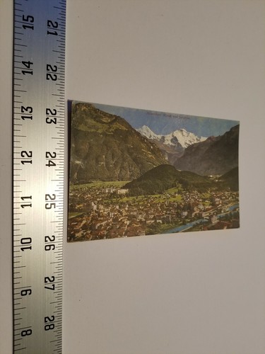Home Treasure Interlaken Mondi und Jungfrau Postcard Switzerland Postal Card