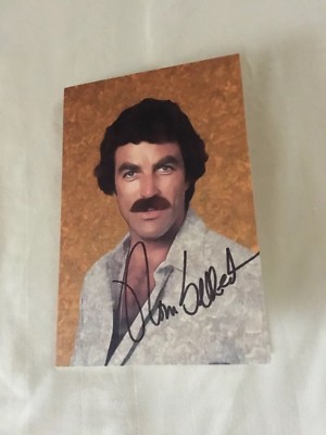 Tom Selleck Autographed Custom Made 4x6 Greeting Card w/COA EXTREMELY RARE ITEM
