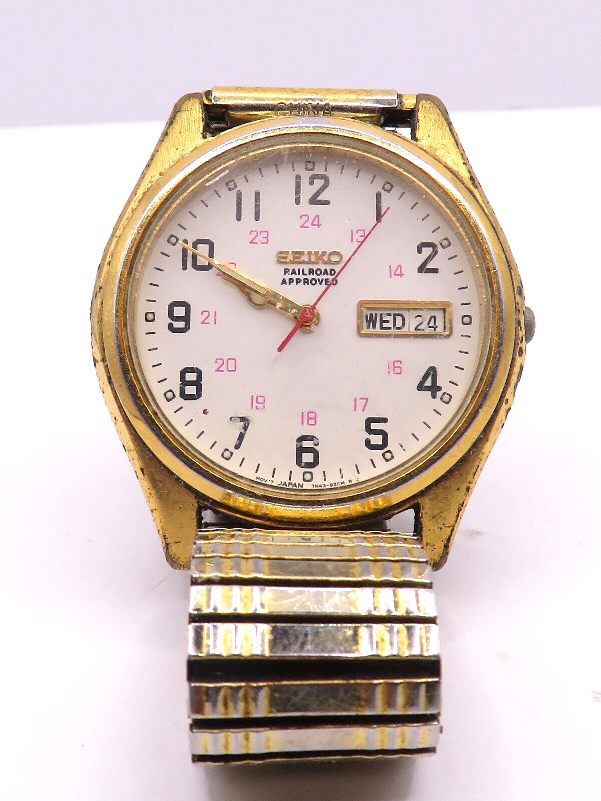 Vintage seiko railroad approved watch clearance