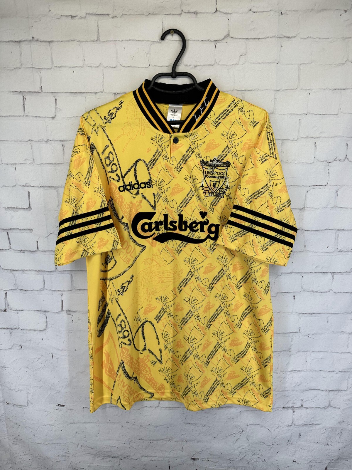 リヴァプール95/96シーズン 1995-1996 Vintage Liverpool FC Home Soccer Jersey – Size XL