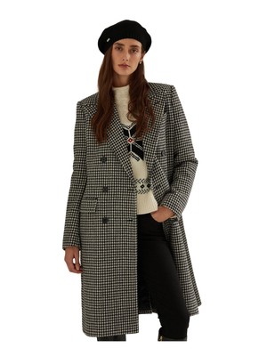 

Черная двубортная зимняя куртка-бушлат RALPH LAUREN с разрезом на подкладке, Черный, 200817568001