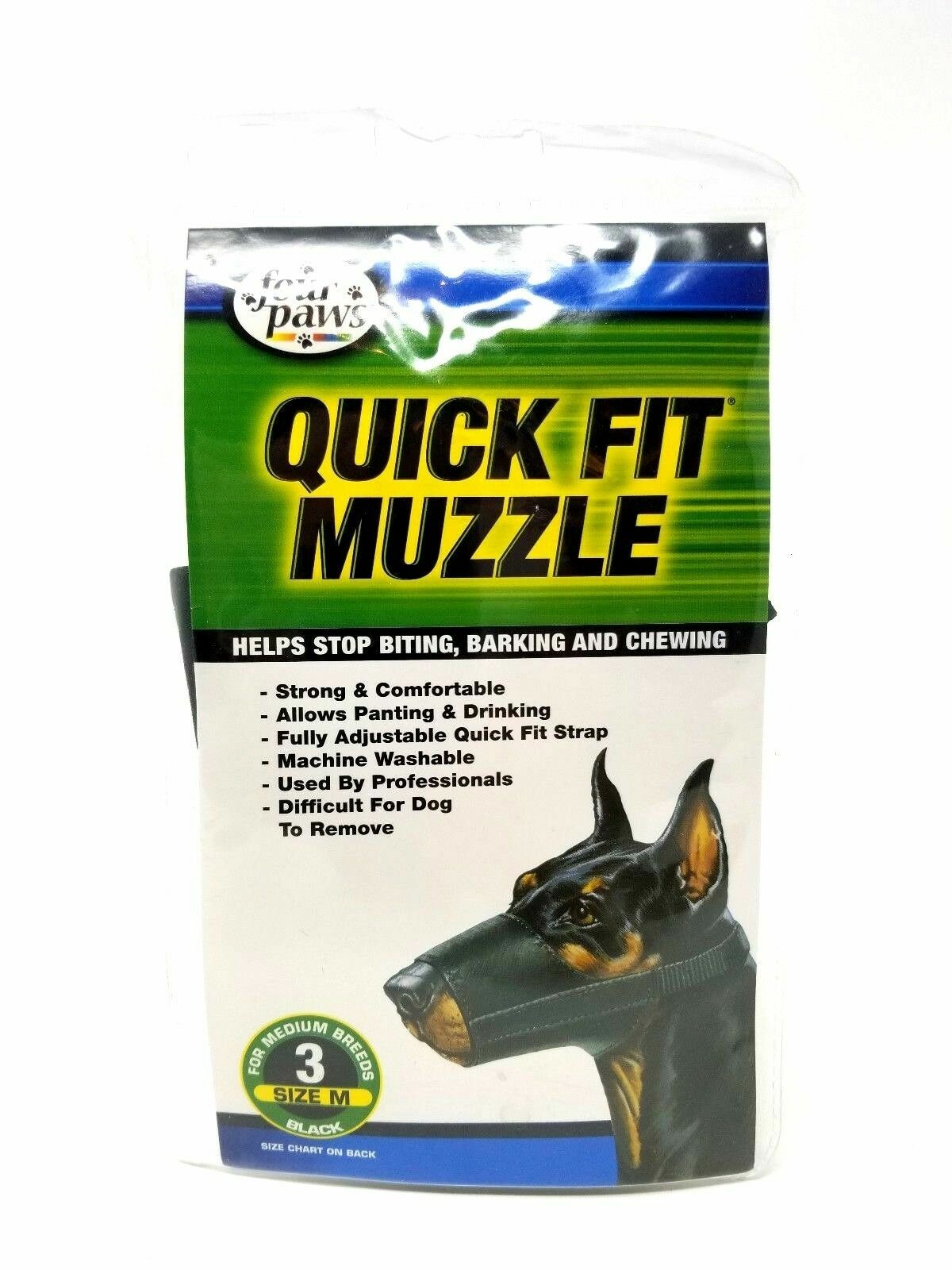 Quick Fit Dog Muzzle Size Chart