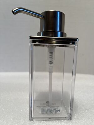 InterDesign Clarity Clear Soap Pump - Brushed Nickel